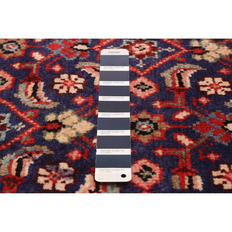 ECARPETGALLERY Hand-knotted Andelz Navy Wool Rug - 5'6 x 10'5