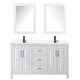 preview thumbnail 58 of 71, Daria 60 Inch Double Vanity, Cultured Marble Top, Medicine Cabinets