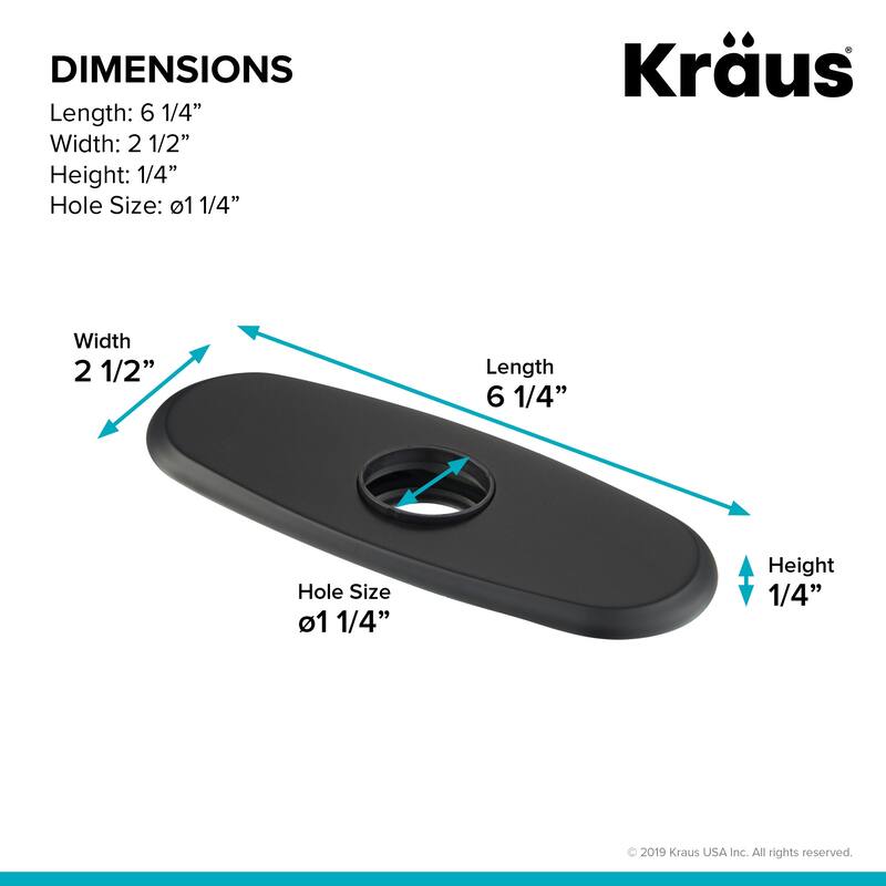 Kraus 6-1/4" Escutcheon Plate