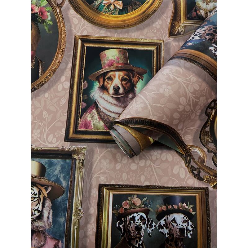 Regal Framed Beasts Non-Pasted Wallpaper – 396in. x 21in. – Covers 56 square feet