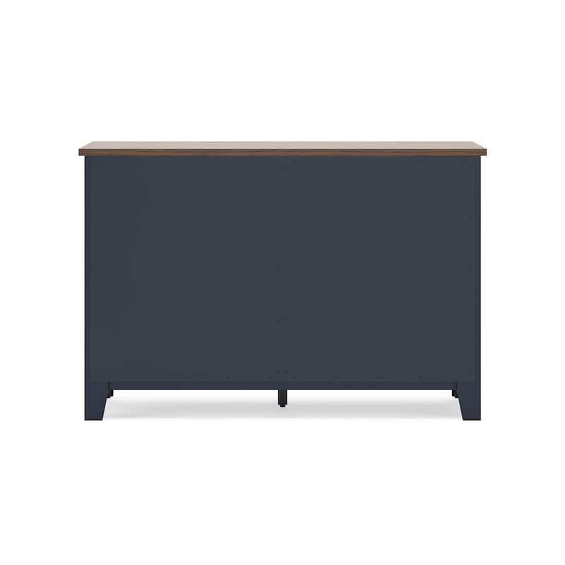 Signature Design by Ashley Landocken Brown/Blue Dresser