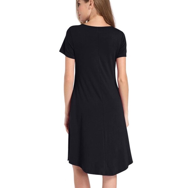 solid t shirt dress