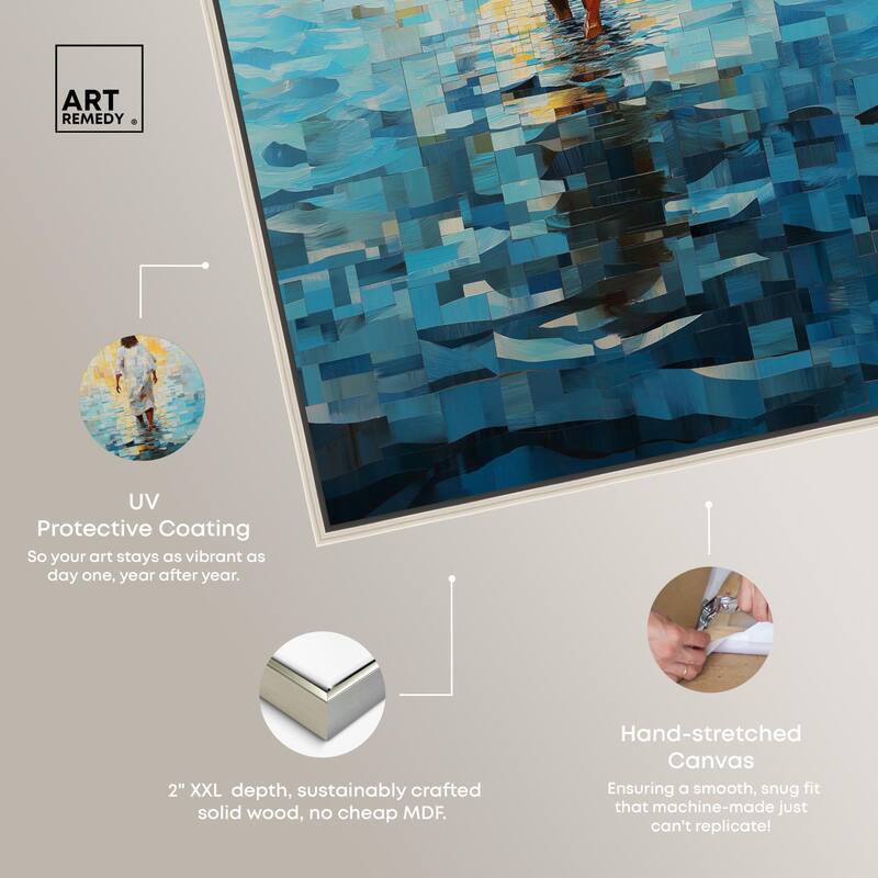 Water Walker Mosaic II Canvas by Art Remedy
