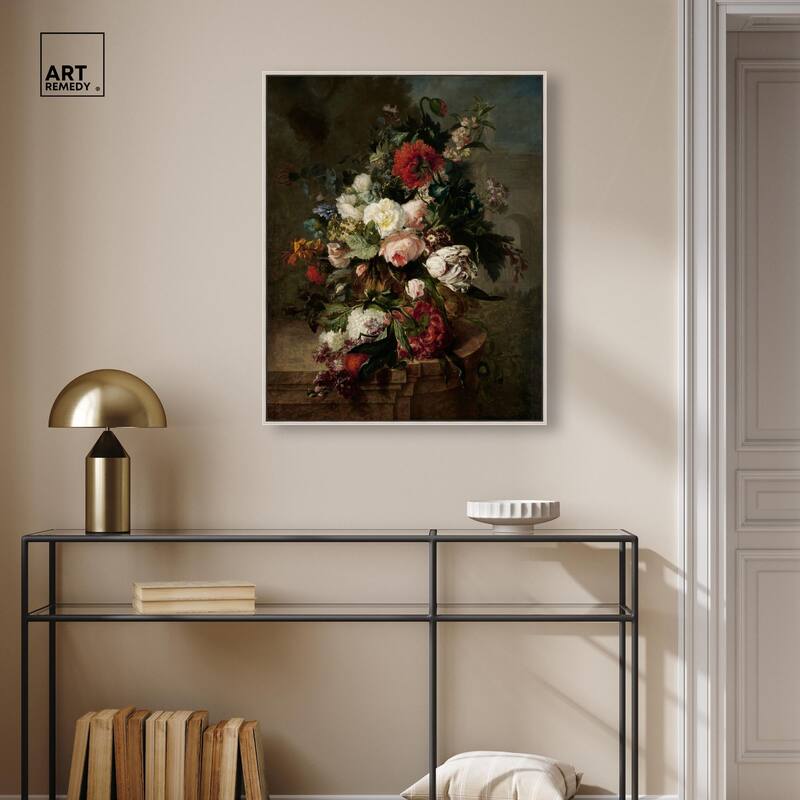 Still Life with Flowers 1789 Canvas by Art Remedy