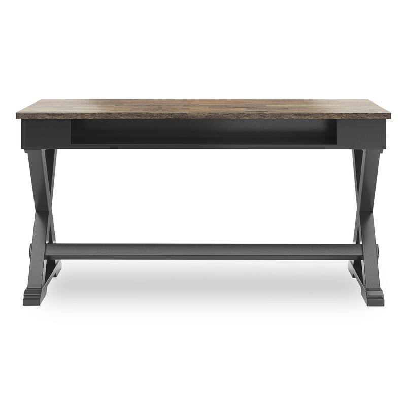Signature Design by Ashley Wildenauer Brown/Black 60" Home Office Desk