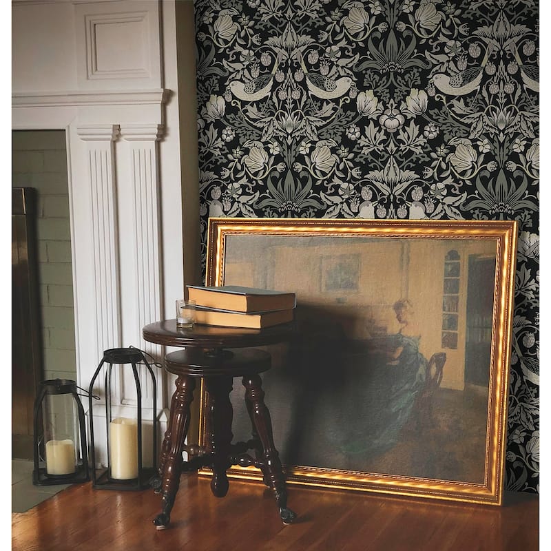 Seabrook Designs Fragaria Garden Non-Woven Unpasted Wallpaper