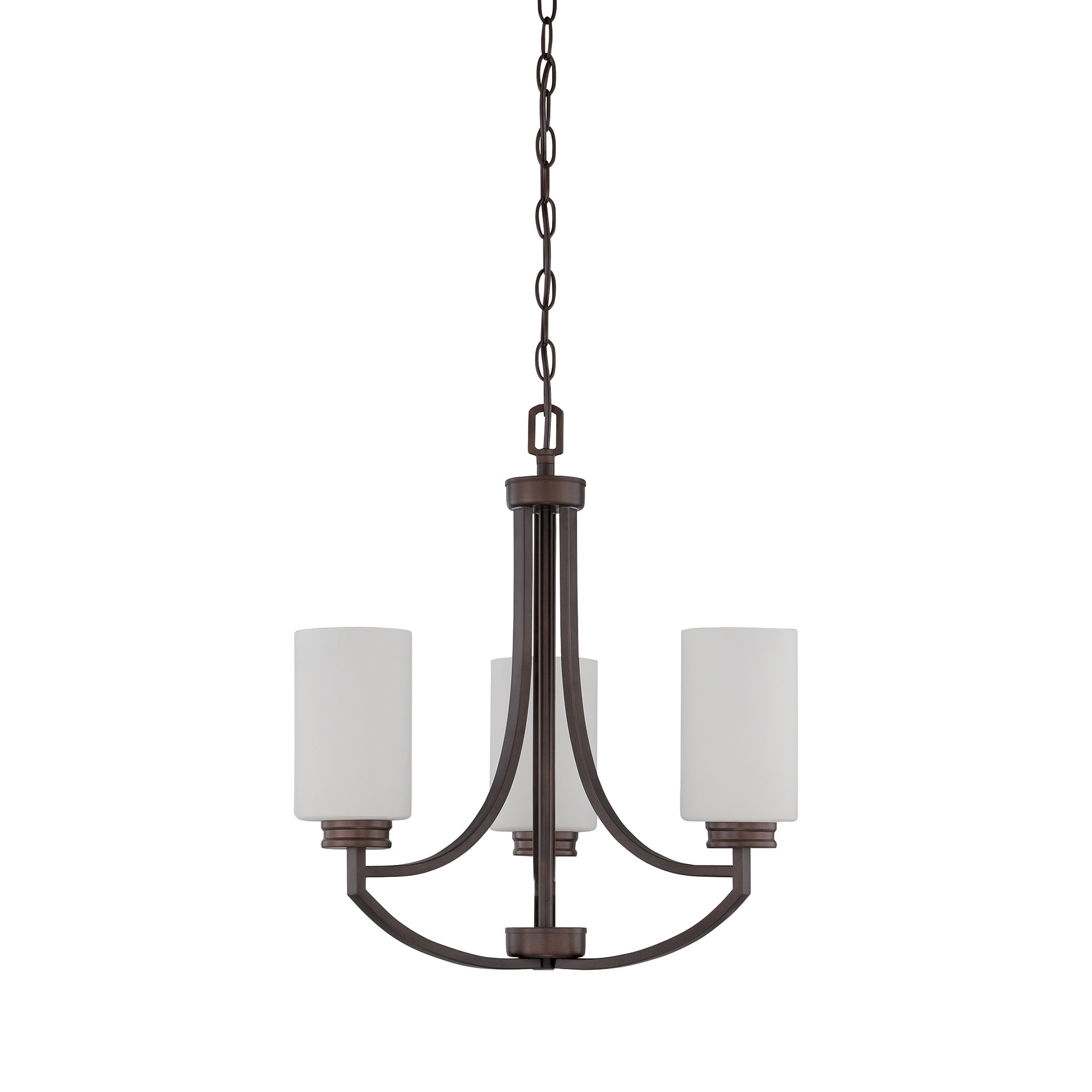 Dalton Chandelier, Metal Ceiling Light Fixture with Opal - Picture 8 of 15