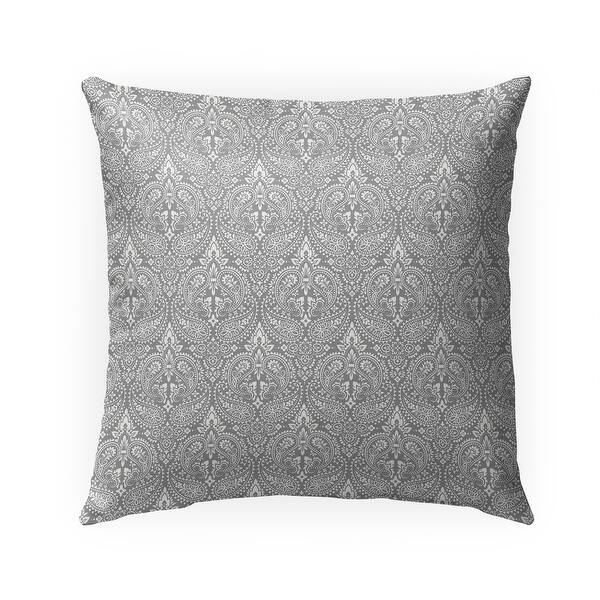 slide 2 of 5, BANDANA GREY Indoor|Outdoor Pillow By Kavka Designs