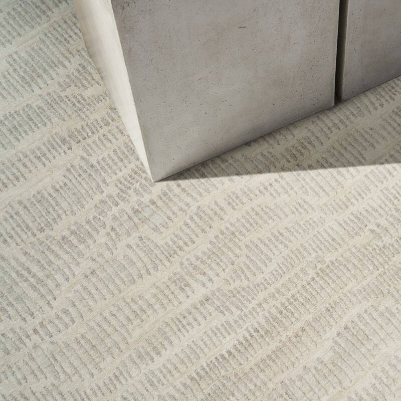 Calvin Klein CK079 Notes Indoor only Grey Abstract Area Rug