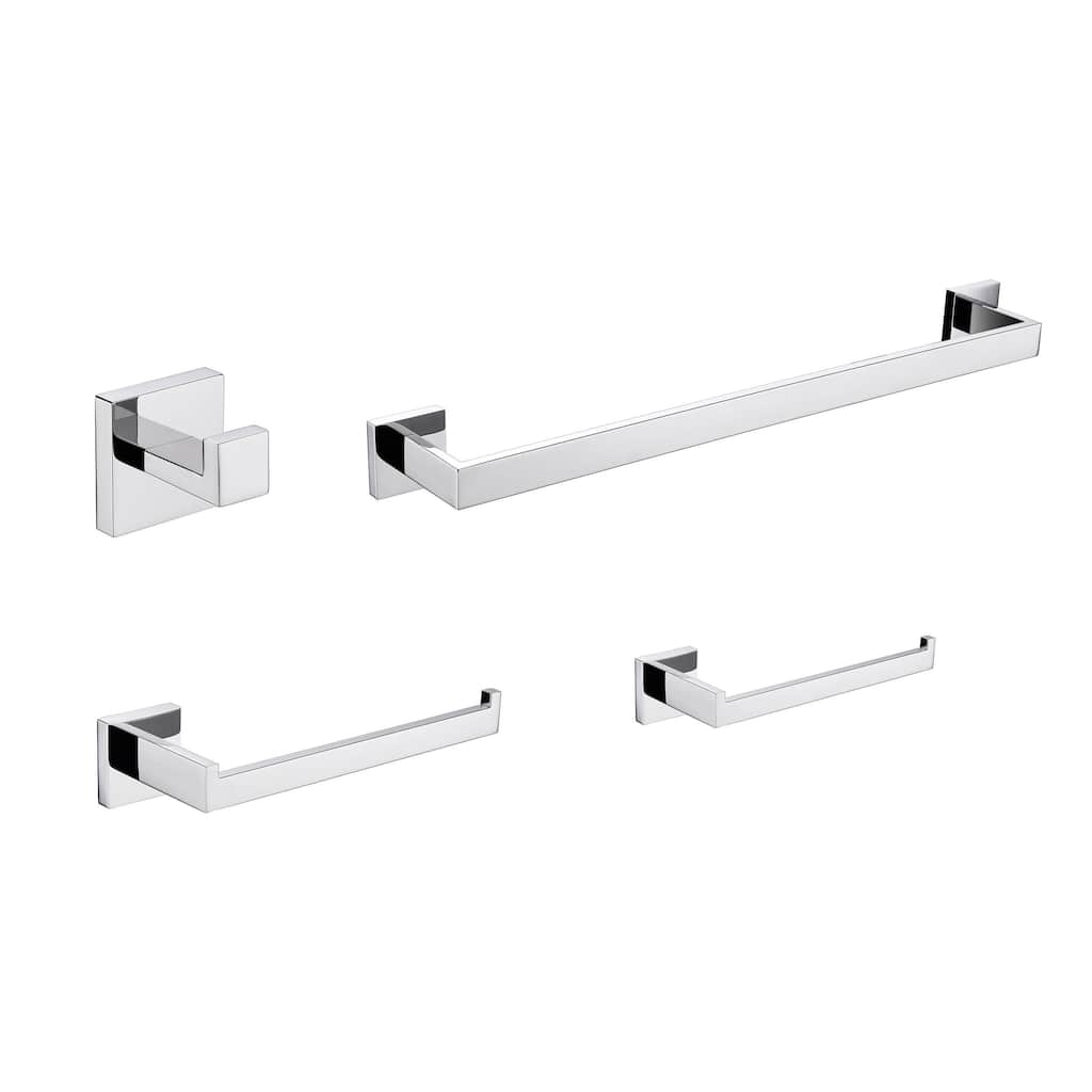 Bagno Lucido 4-Piece Bathroom Accessory Set - N/A