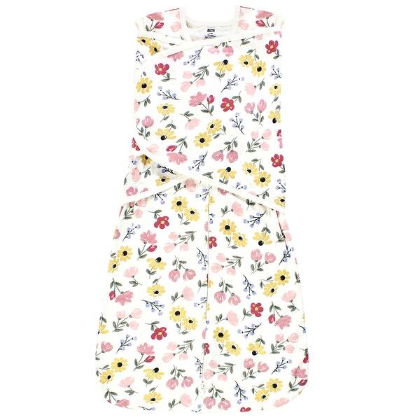 slide 1 of 1, Hudson Baby Infant Girl Convertible Swaddle Sleep Sack, Soft Painted Floral 0-3 Months - Soft Painted Floral