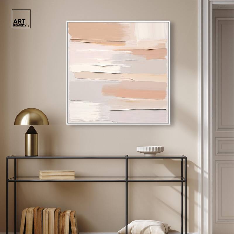 Roseate Cream Tones I Canvas by Art Remedy