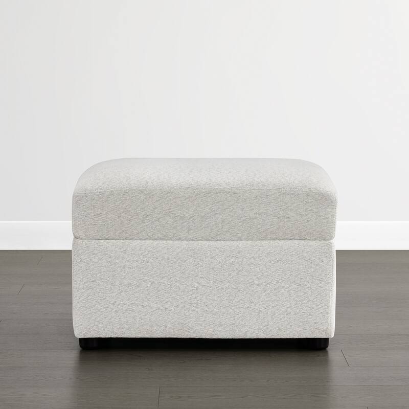 Spruce & Spring Modern Upholstered Swivel Barrel Accent Chair with Ottoman & Removable Slipcover