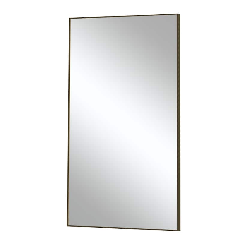 Modern Aluminum Alloy Thin Framed Full Length Floor Mirror