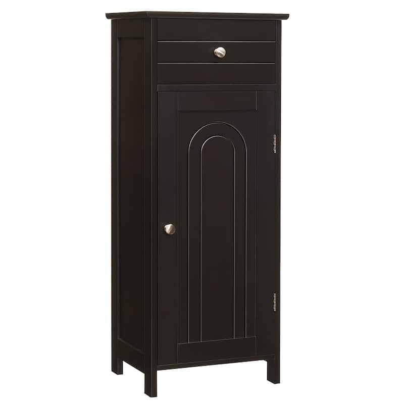 Costway Bathroom Floor Cabinet Storage Organizer Free-Standing with