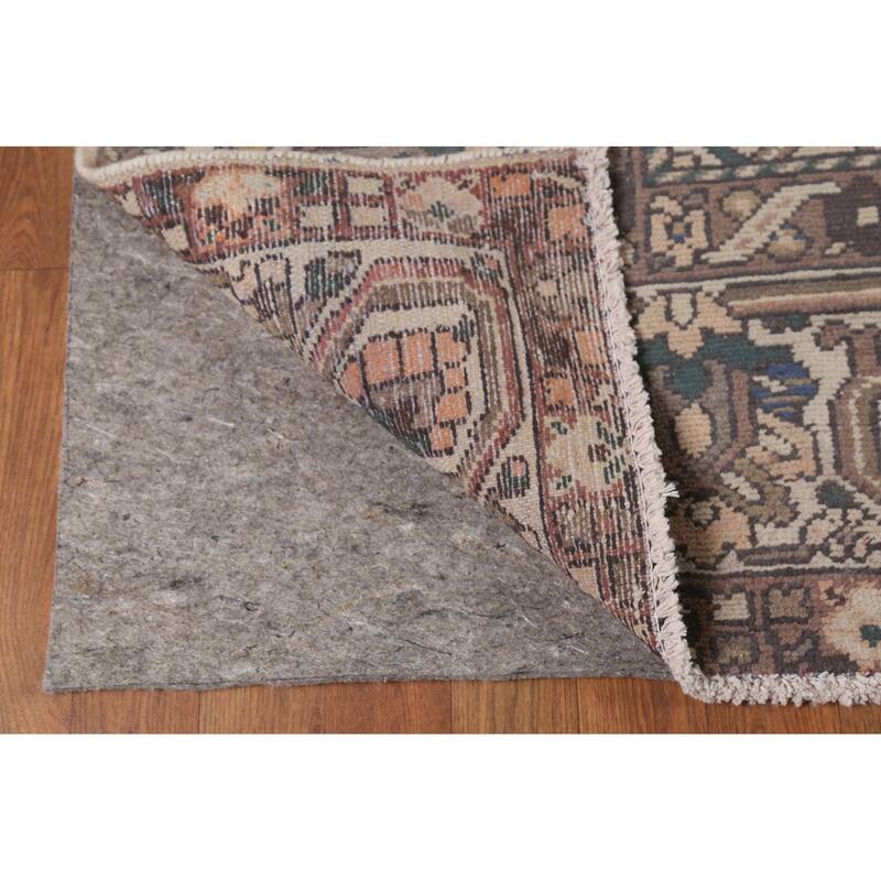 Geometric Bakhtiari Persian Vintage Area Rug Hand-Knotted Wool Carpet - 10'2"x 12'8"