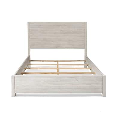 Grain Wood Furniture Montauk Distressed Solid Wood Panel Bed