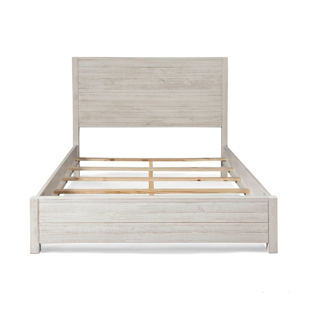 Grain Wood Furniture Montauk Distressed Solid Wood Panel Bed