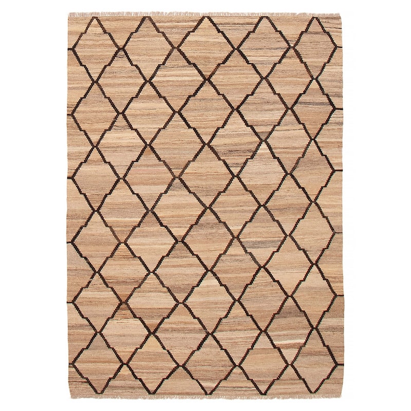 Sivas Tan Kilim 5'9" x 8'2" - 5'9 x 8'2 - Tan - 5'9 x 8'2