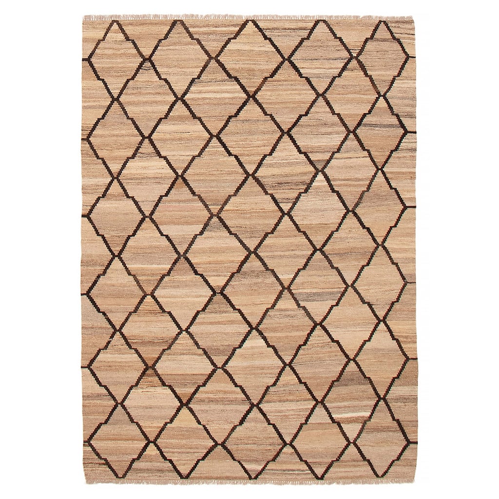 Sivas Tan Kilim 5'9" x 8'2" - 5'9 x 8'2