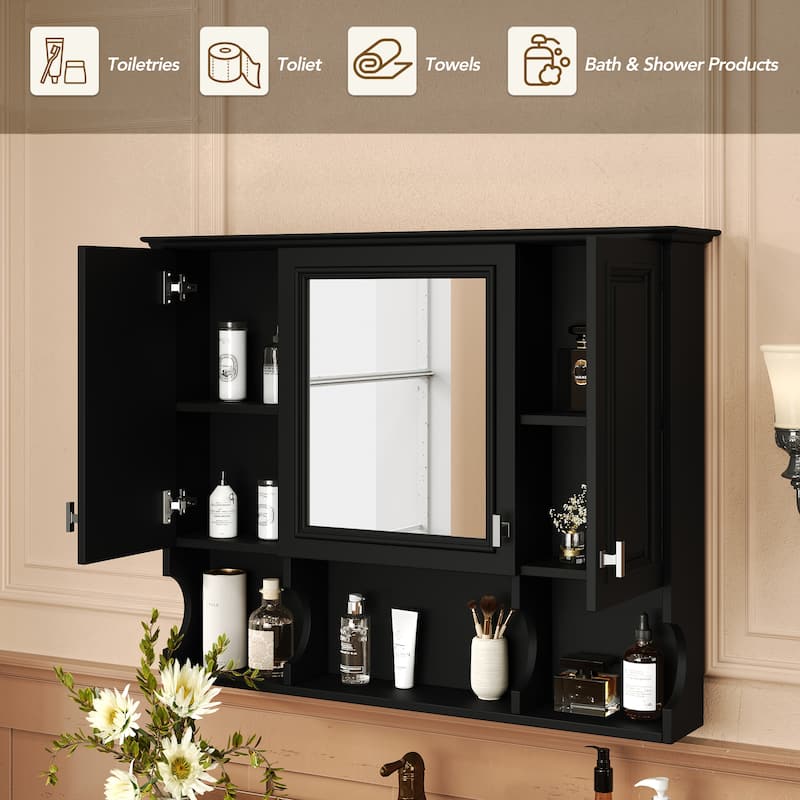 35'' x 28'' Wall Mounted Bathroom Medicine Cabinet