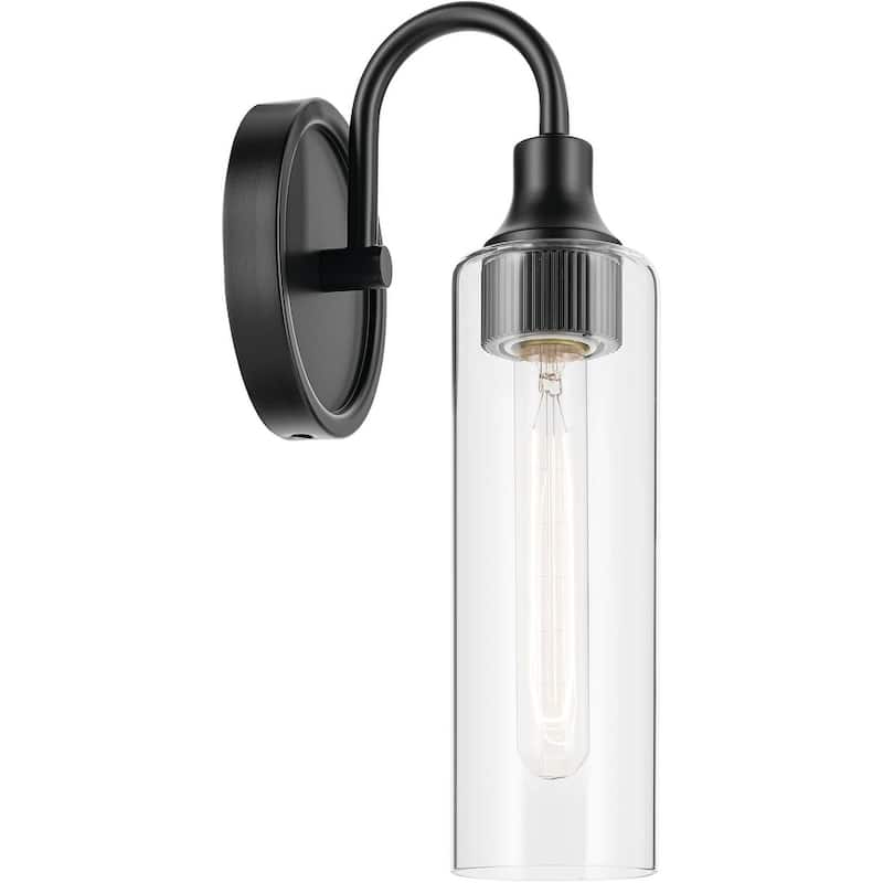 Kichler 55209 Kavi 13" Tall Bathroom Sconce with Clear Glass Shade