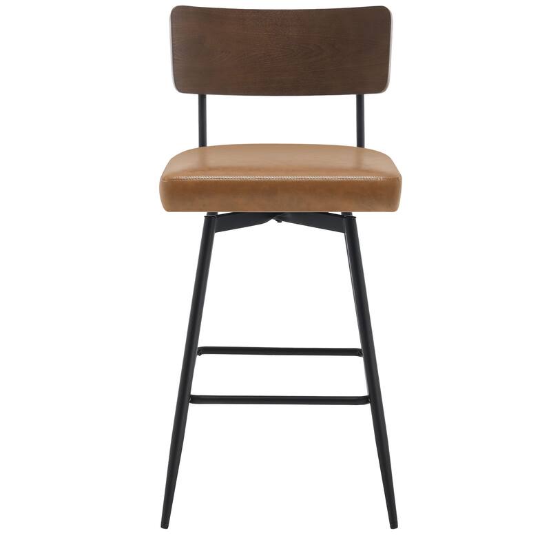 26"/ 29" Faux Leather Swivel Counter/ Bar Stools Set of 2/3