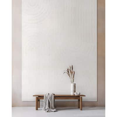 Well Woven Feliz Modern Soft Shag Geometric High-Low Textured Area Rug