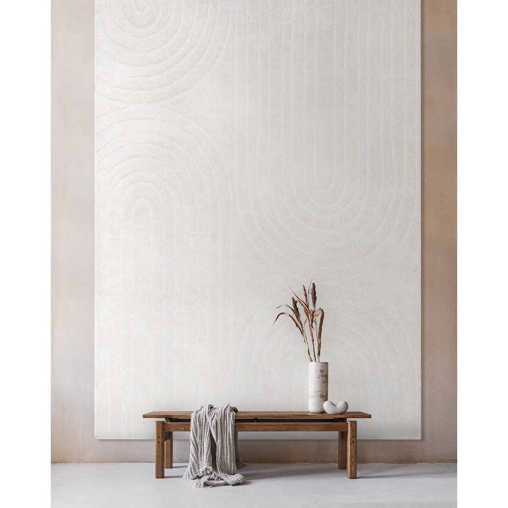 Well Woven Feliz Modern Soft Shag Geometric High-Low Textured Area Rug