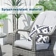 preview thumbnail 5 of 11, 3-piece Outdoor Wicker Patio Dining Table Set with 2 Chairs