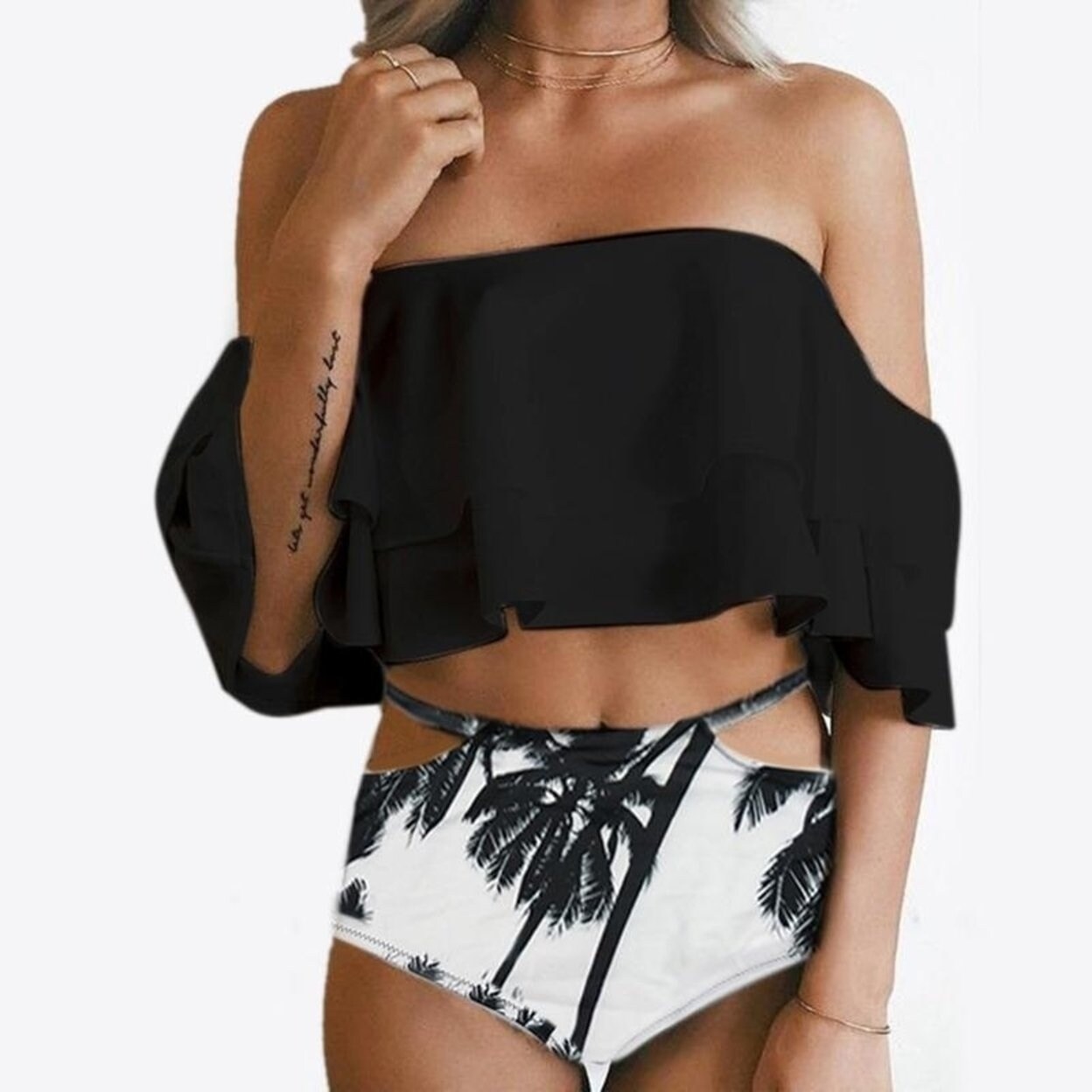off the shoulder bathing suit top plus size