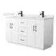 Option White / Giotto Quartz Top / Matte Black Hardware