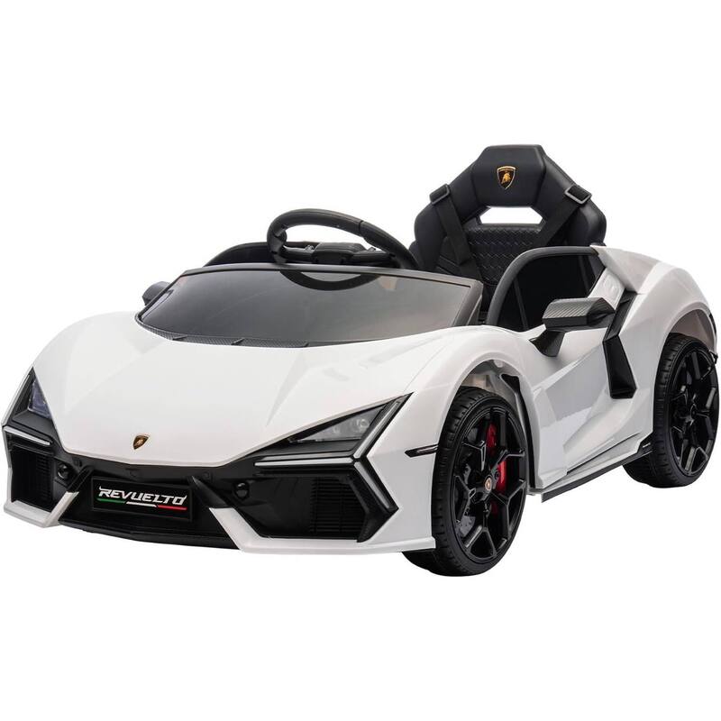 12V Kids Ride on Car Toy, Licensed Lamborghini Revuelto for Kids Best Gift - White
