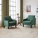 preview thumbnail 111 of 133, VINGLI Mid Century Modern Fabric Accent Chair Dark green