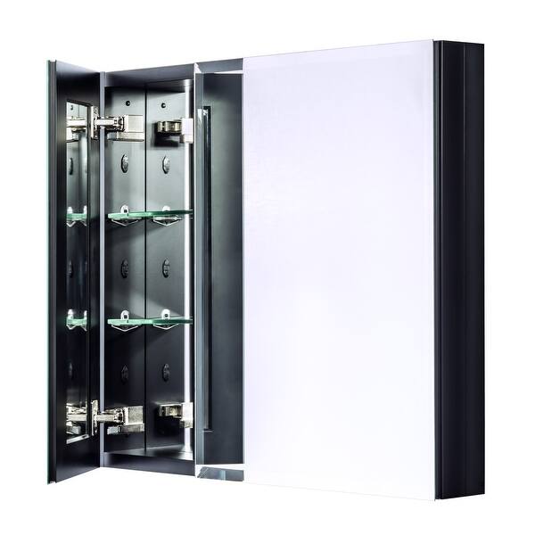 Shop Miseno Mbc2630 Dual Mount 26 X 30 Beveled Double Door Medicine Cabinet Surface Or Recessed Mounting Overstock 13009467