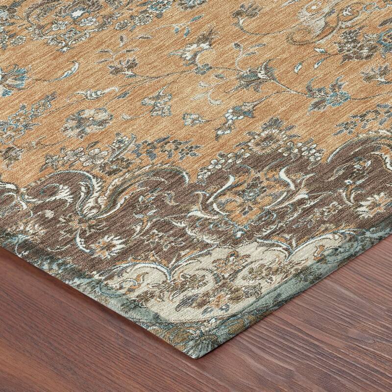 Machine Washable Indoor/ Outdoor Traditional Niko Chantille Rug