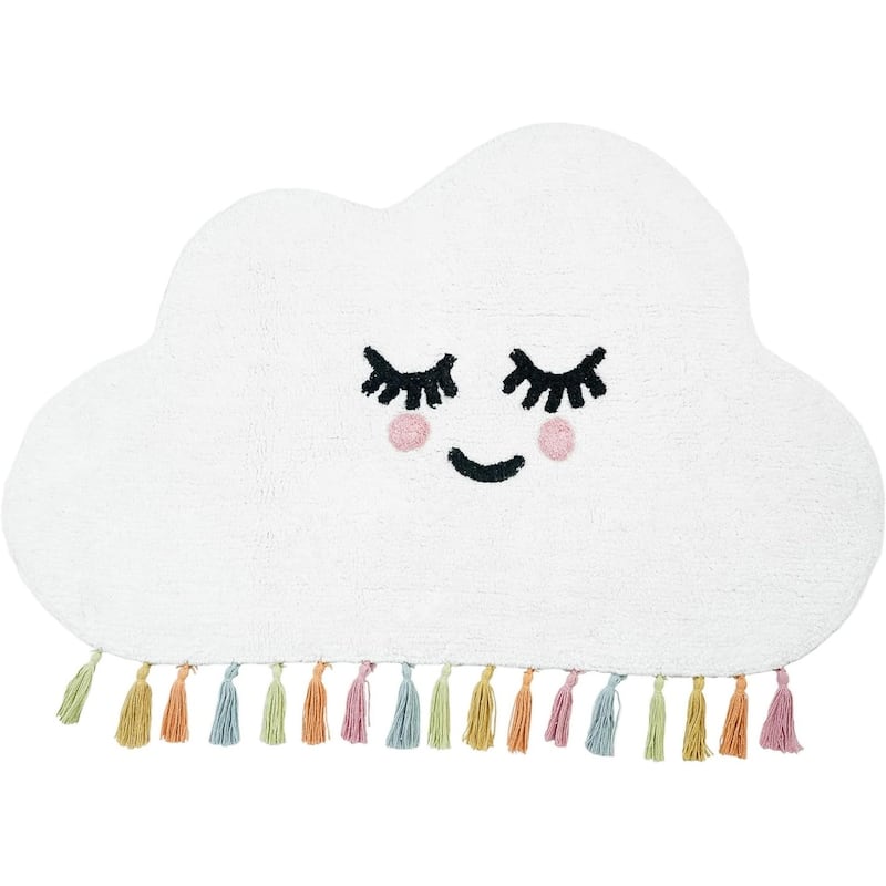 HomeRoots Juvenile/Youth Contemporary Novelty Area Rug - 40.00 in. x 24.00 in. x 0.30 in.