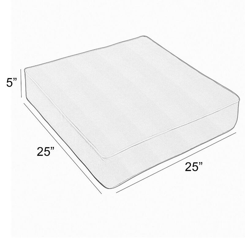 Sorra Home Outdura Outdoor Corded Deep Seating Cushion