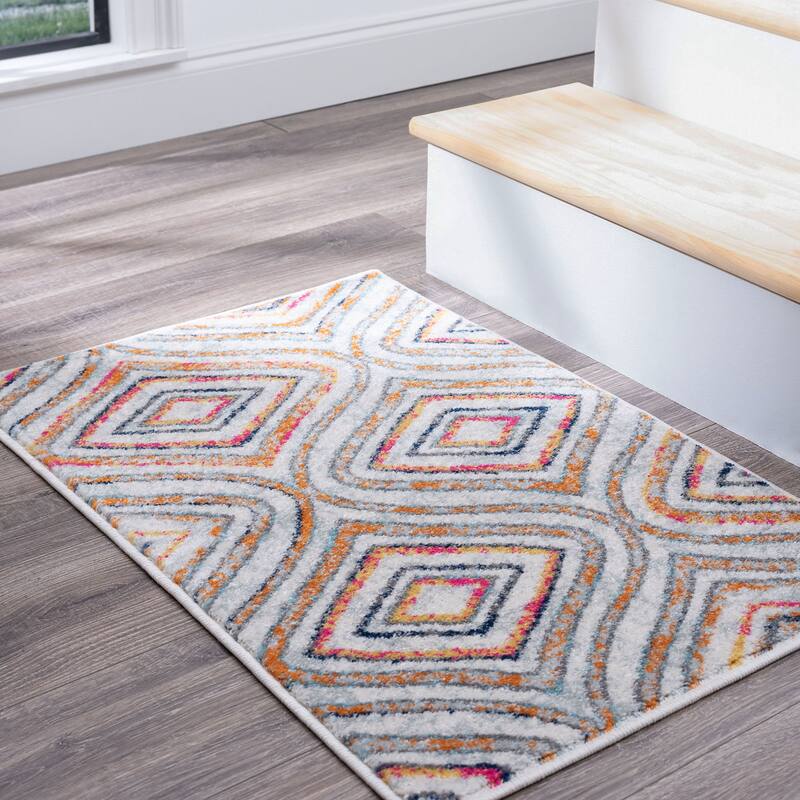 Jade Modern & Contemporary Geometric Indoor Area Rug