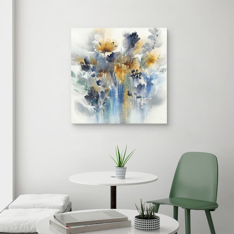 Indigo Botanical by K. Nari Canvas Art Print