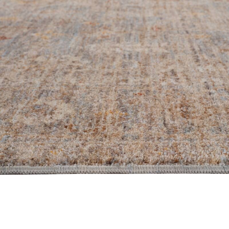 HomeRoots Floral Medallion Traditional Rectangle Area Rug
