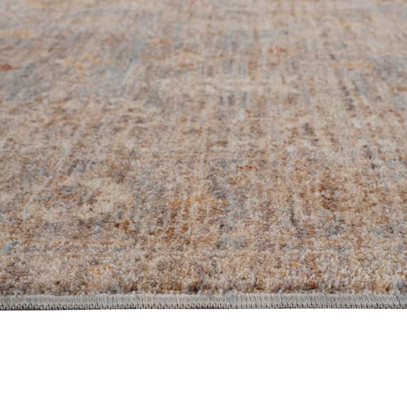 HomeRoots Floral Medallion Traditional Runner Area Rug