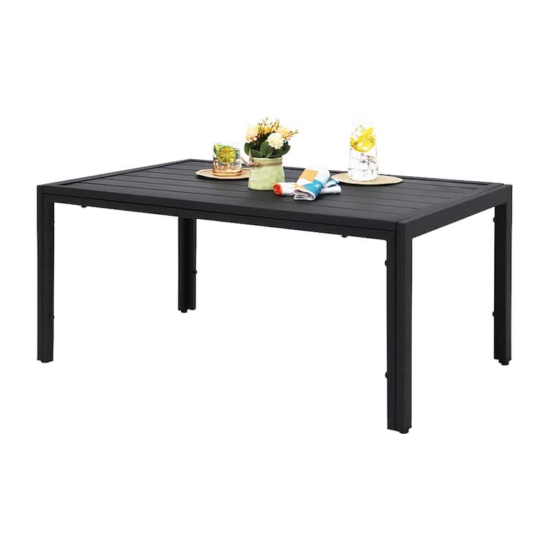 Maypex Outdoor Steel Slat Coffee Table