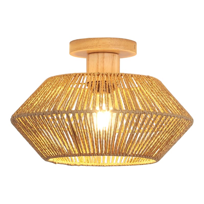 Bohemian Style Semi Flush Mounts Light Fixture for Bedroom Living Room Restaurant Hallway