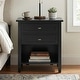 preview thumbnail 40 of 63, WYNDENHALL Norfolk 24 inch Wide Transitional Bedside Nightstand Table - 24 Inches wide Black