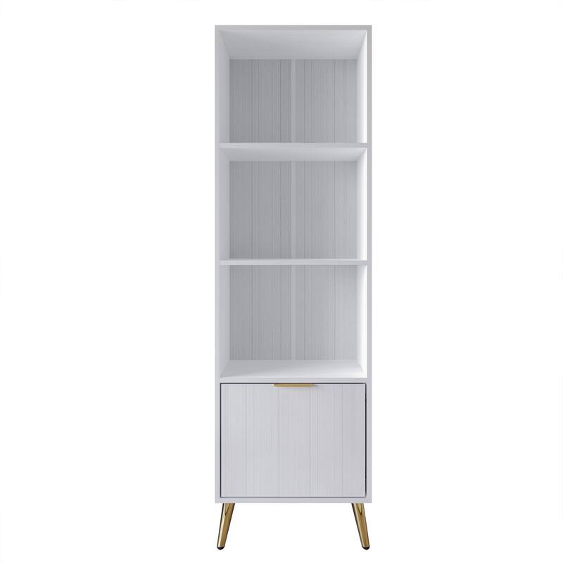 CraftPorch Contemporary Bookcase - White