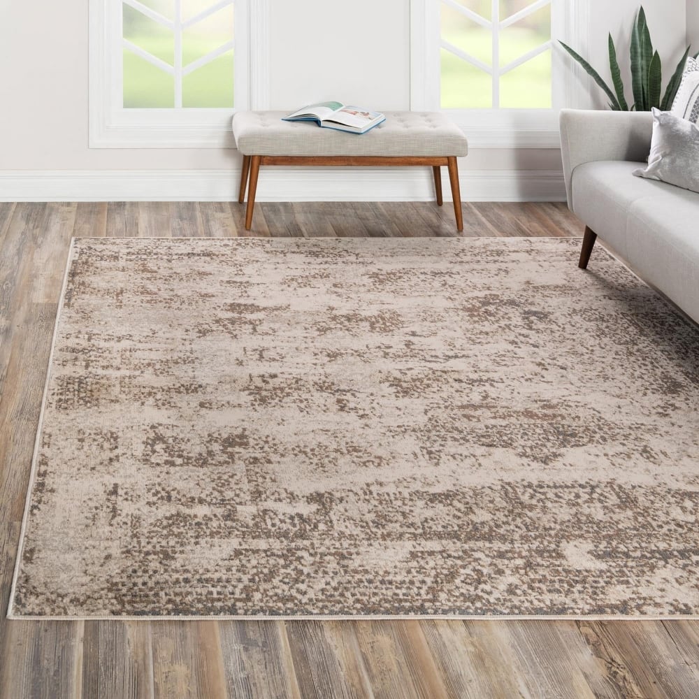 Contemporary Daisy Collection Area Rug