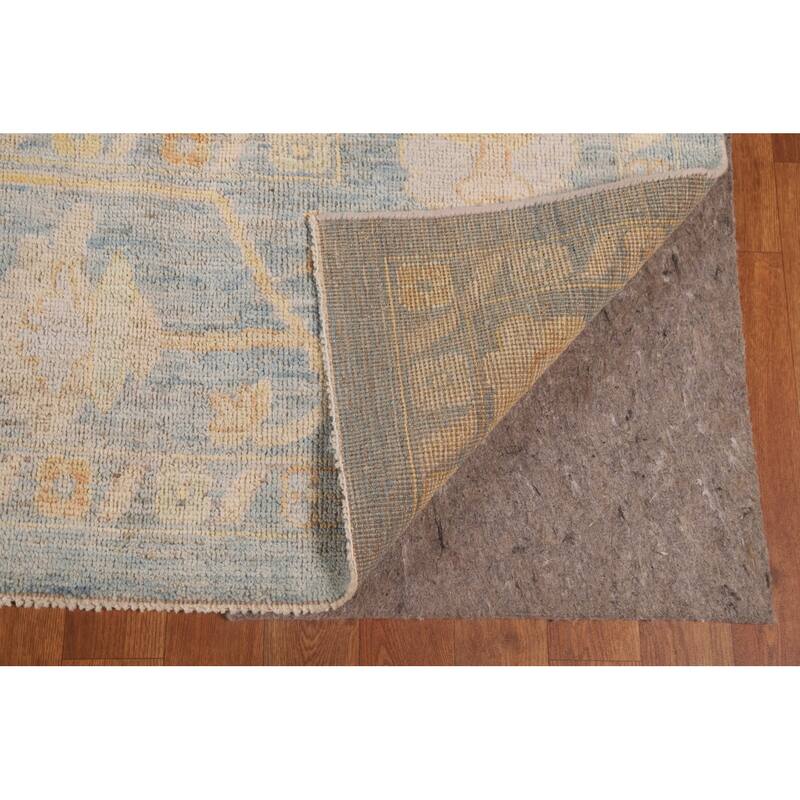 Floral / Medallion Oushak Turkish Rug Handmade Wool Carpet - 8'10"x 12'0"