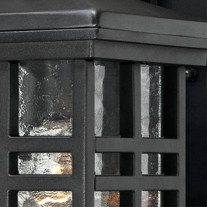 Westinghouse Caliste One-Light Outdoor Wall Lantern with Dusk to Dawn Sensor, Textured Black Finish