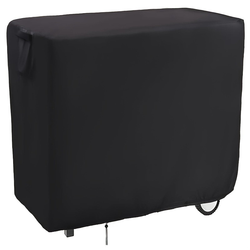 Outdoor Table Cover - Windproof Breathable Protector With Drawstring Vents Handles Buckles And Storage Pouches